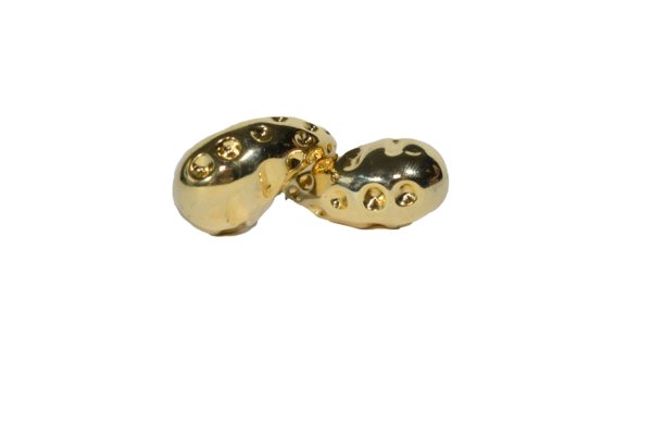 Aretes Acero Chunky Dorados