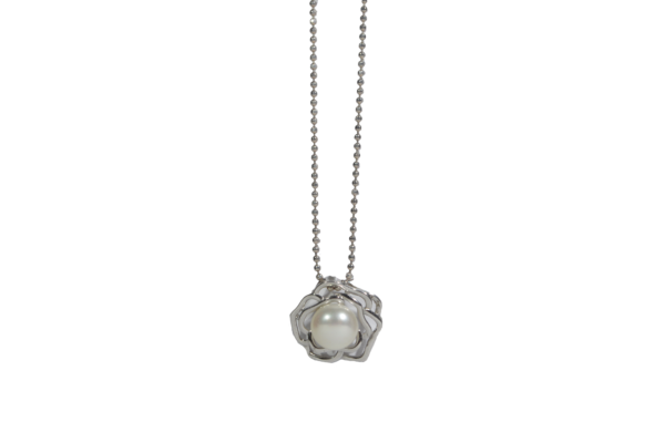 Cadena y Dije Plata Con Perla