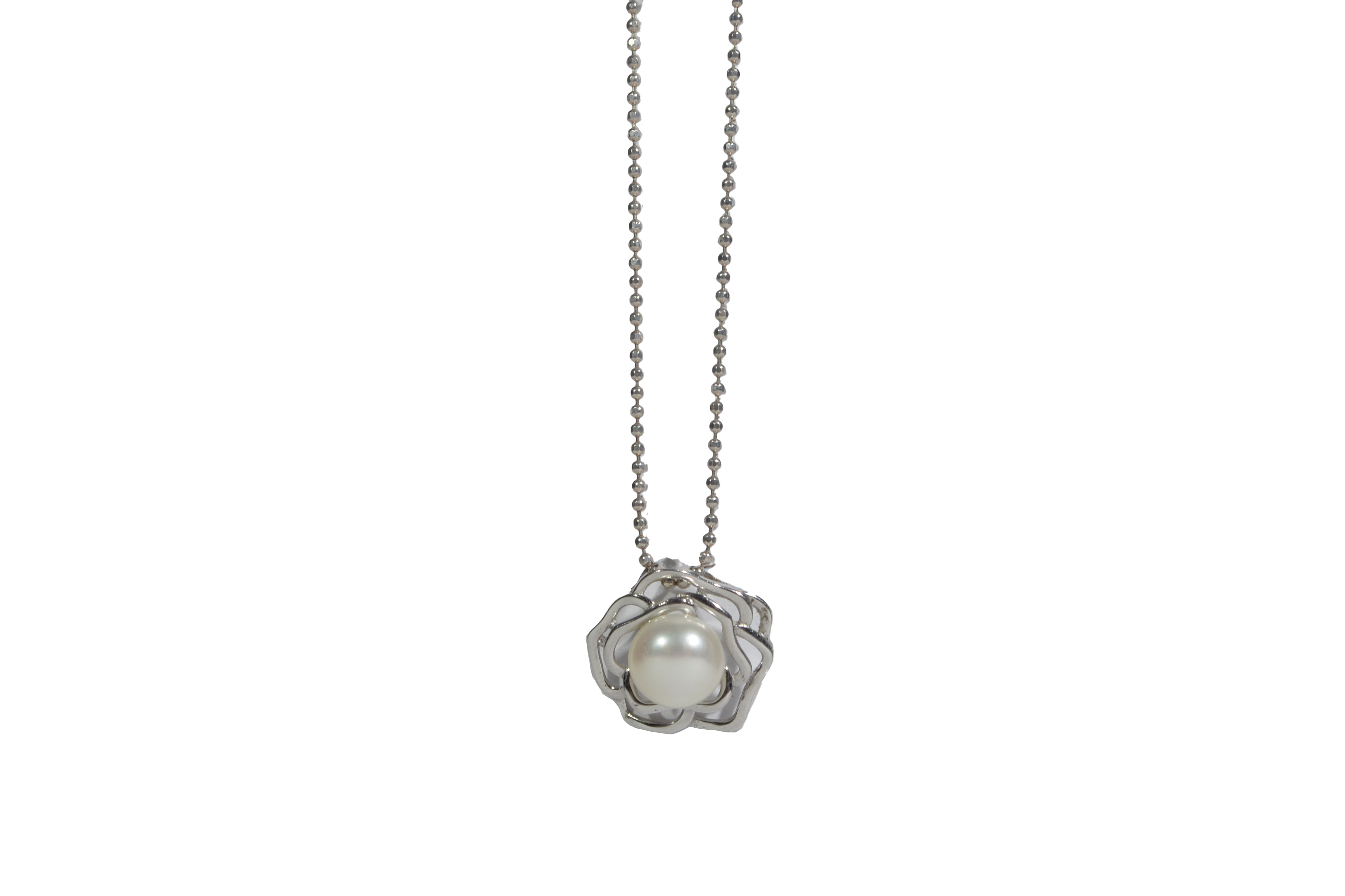 Cadena y Dije Plata Con Perla